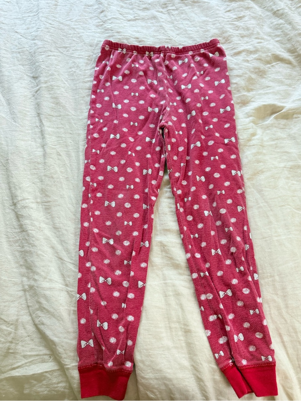 Disney Pink Bow & Dot Fleece Pajama Bottoms